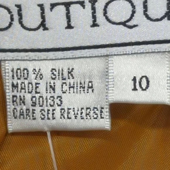 Silk Boutique Yellow Button Blouse with Vest, Women's 10 - Picture 11 of 11